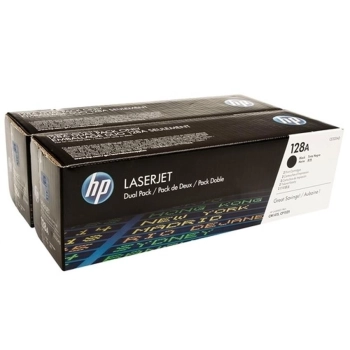 Toner HP 128AD [CE320AD] czarny, oryginalny | zestaw 2 tonerów | 2x 2000str.