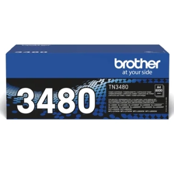 Toner Brother TN-3480 czarny, oryginalny | 8000str.