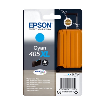 Tusz Epson 405XL C [C13T05H24010] cyan, oryginalny | 14,7ml