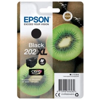 Tusz Epson 202XL BK [C13T02G14010] czarny, oryginalny | 13,8ml