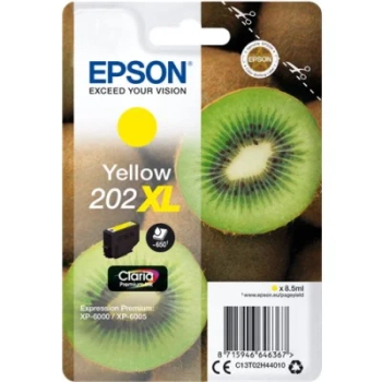 Tusz Epson 202XL Y [C13T02H44010] yellow, oryginalny | 8,5ml