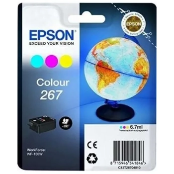 Tusz Epson 267 [T2670] kolorowy, oryginalny | 6,7ml