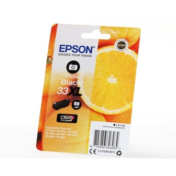 Tusz Epson 33XL PBK [T3361] foto czarny, oryginalny | 8,1ml