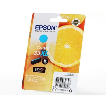 Tusz Epson 33XL C [T3362] cyan, oryginalny | 8,9ml